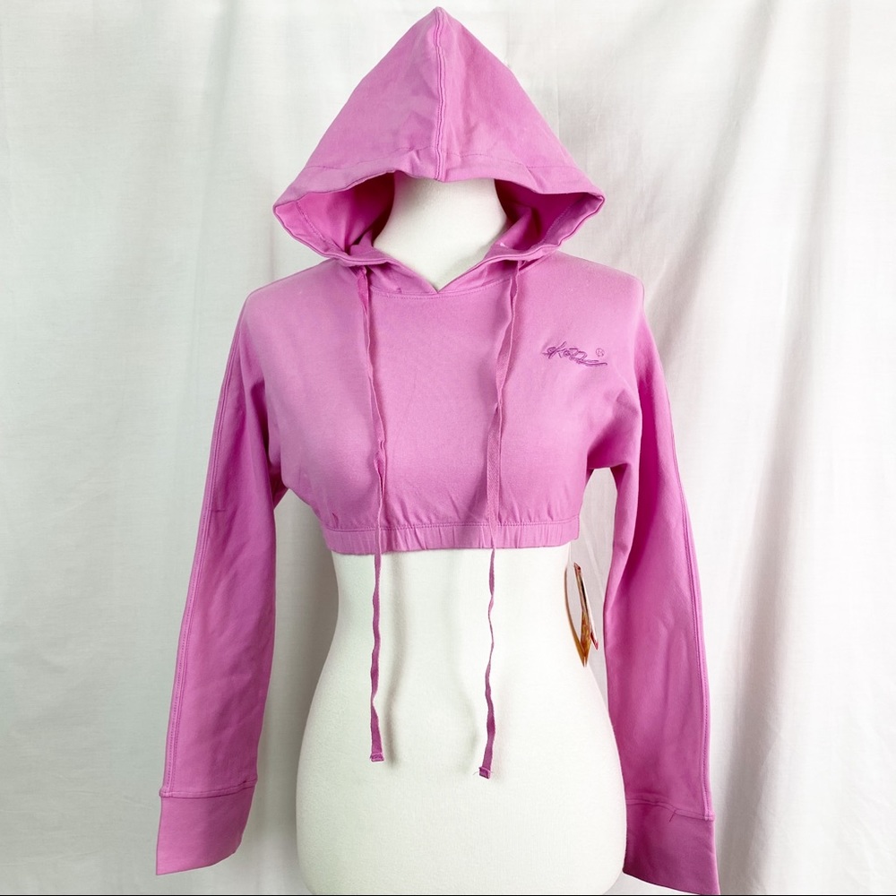 Skazz by Sansha Bright Pink Crop Hoodie Hip Hop Dance NEW 2
